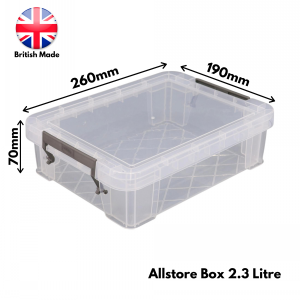Allstore Plastic Storage Box Size 13 (2.3 Litre)